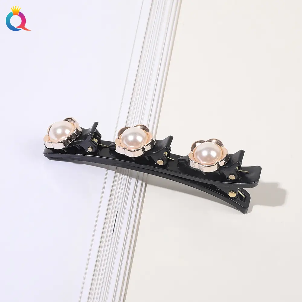 Four-Leaf Clover Hairpin Women's Broken Hairpin Hair Weaving Artifact Side Clip Bangs Clip