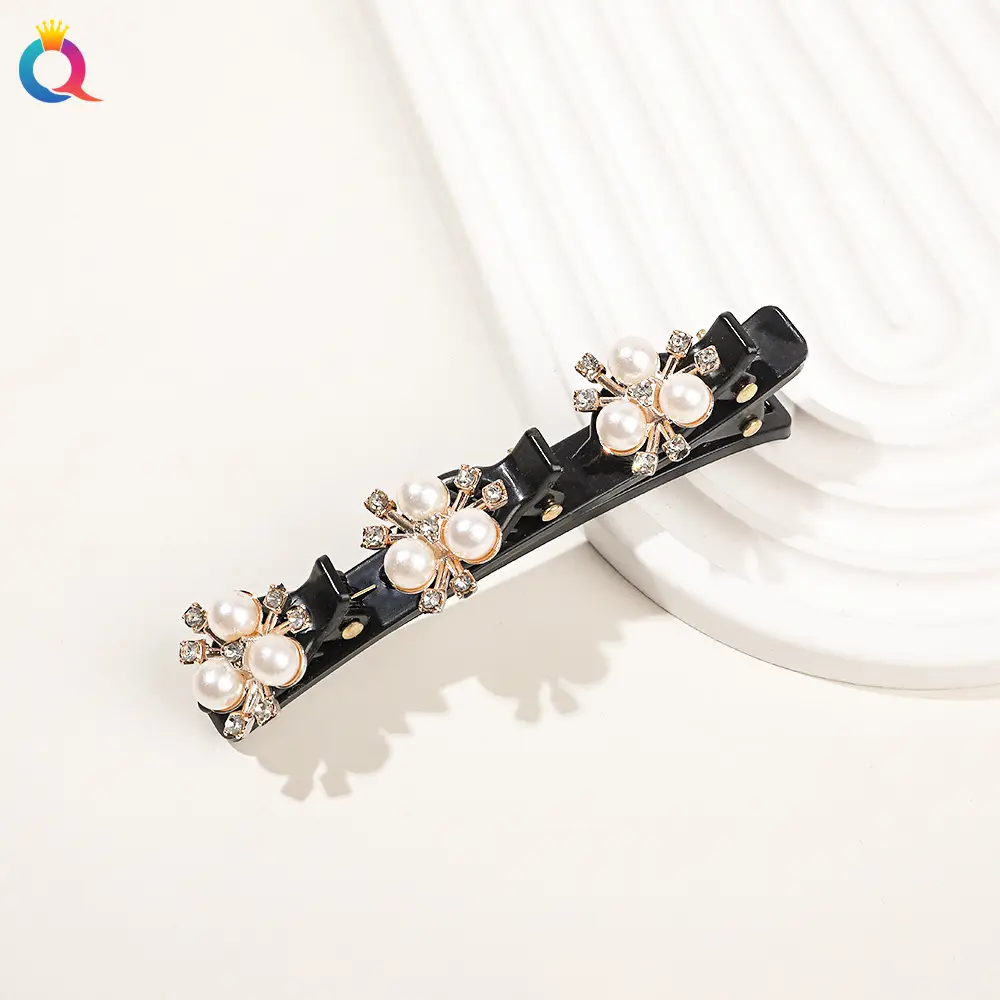 Four-Leaf Clover Hairpin Women's Broken Hairpin Hair Weaving Artifact Side Clip Bangs Clip
