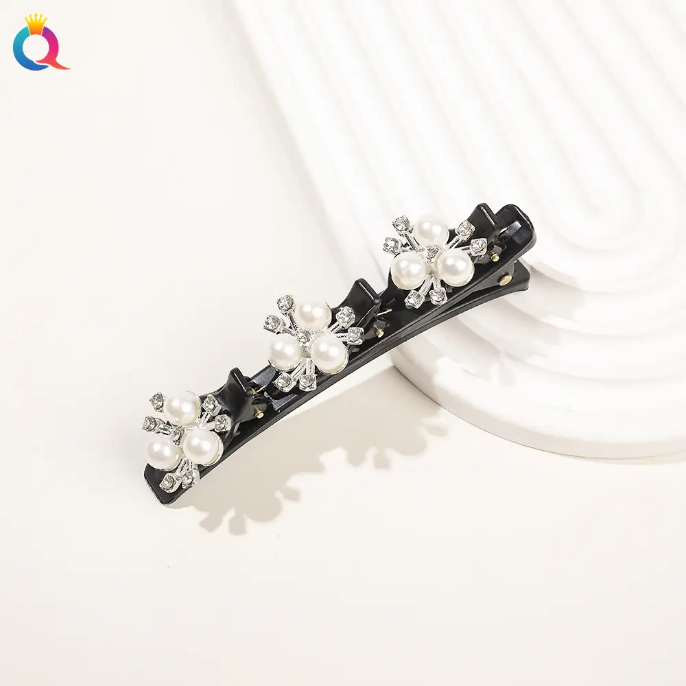 Four-Leaf Clover Hairpin Women's Broken Hairpin Hair Weaving Artifact Side Clip Bangs Clip