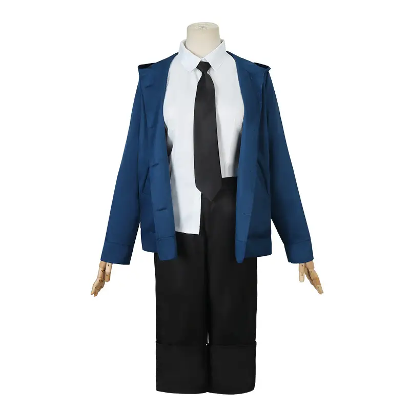 Makima Demon Hunter Suit Full Set Blue White Black - Image 6