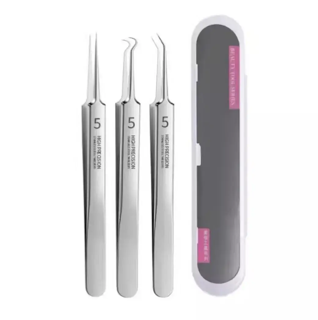 Stainless Steel Acne Clip Set 8-Piece No.5 Needles - Image 16