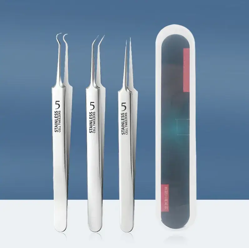 Stainless Steel Acne Clip Set 8-Piece No.5 Needles - Image 35