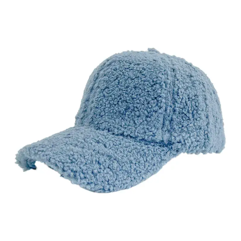 Blue Fleece Baseball Cap for Women - Image 4