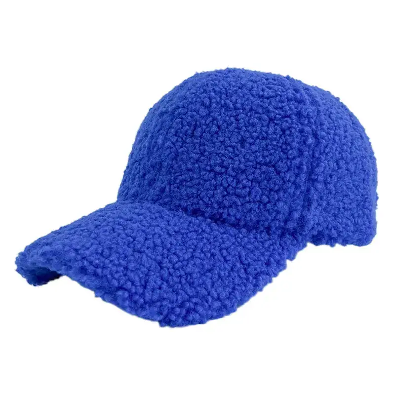 Blue Fleece Baseball Cap for Women - Image 8