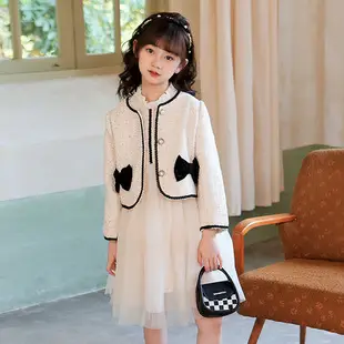Girls Floral Long Sleeve Sweater White Medium to Large — feature 31