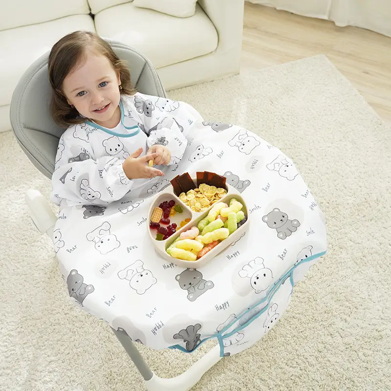 Baby Self-Feeding Dining Chair Cover Waterproof Dirty-Proof
