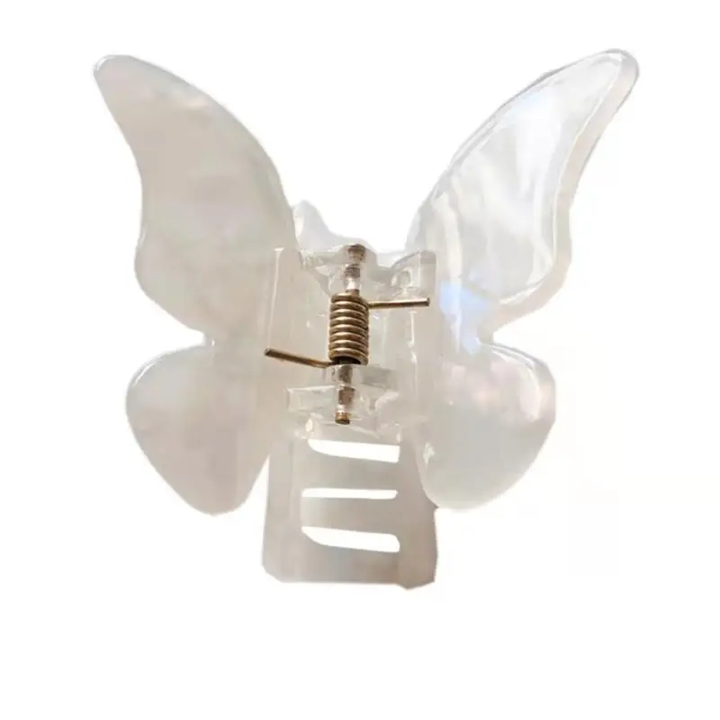 Acetic Acid Butterfly Hair Clip Women French Style Elegant Back - Image 10