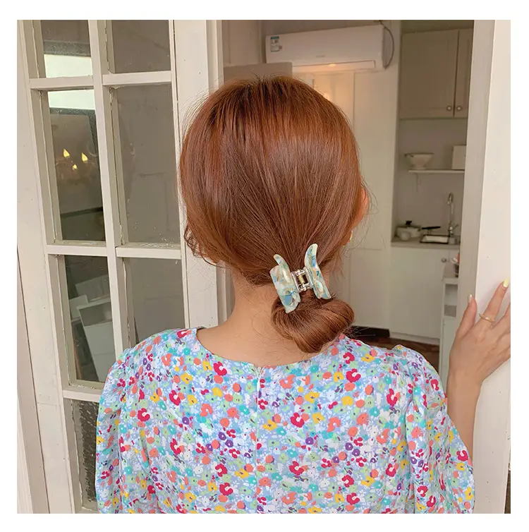 Acetic Acid Butterfly Hair Clip Women French Style Elegant Back — feature 11