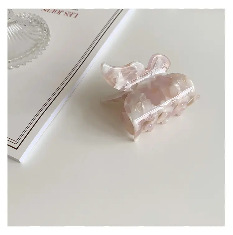 Acetic Acid Butterfly Hair Clip Women French Style Elegant Back — feature 16