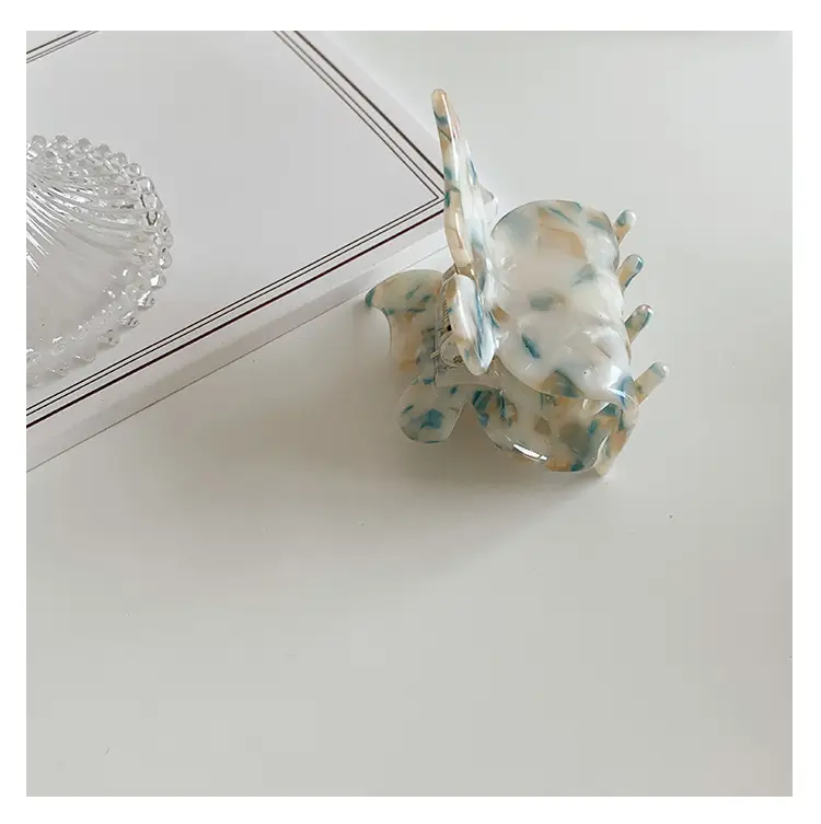 Acetic Acid Butterfly Hair Clip Women French Style Elegant Back — feature 19