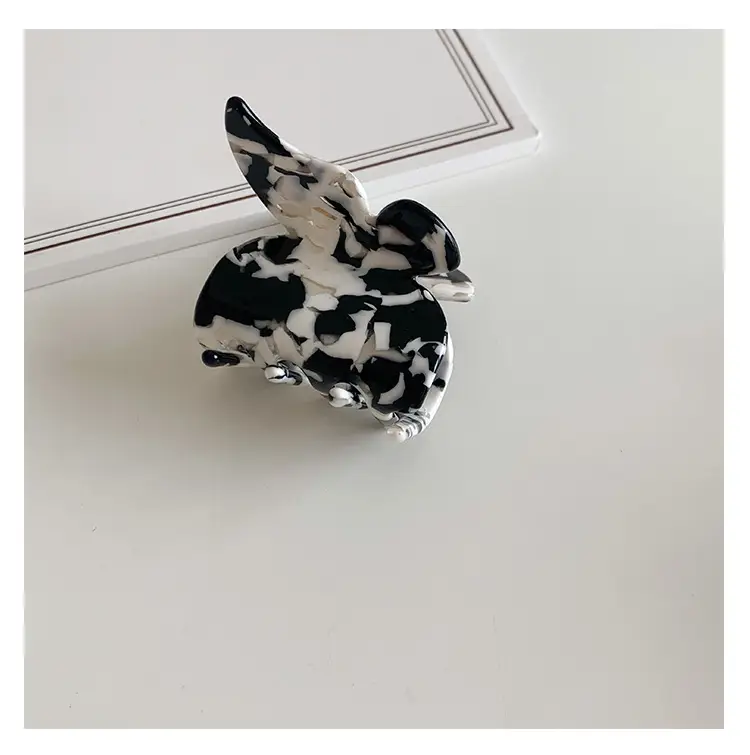 Acetic Acid Butterfly Hair Clip Women French Style Elegant Back — feature 20