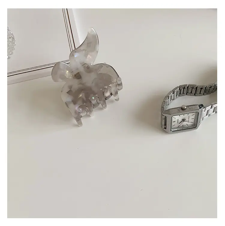 Acetic Acid Butterfly Hair Clip Women French Style Elegant Back — feature 21