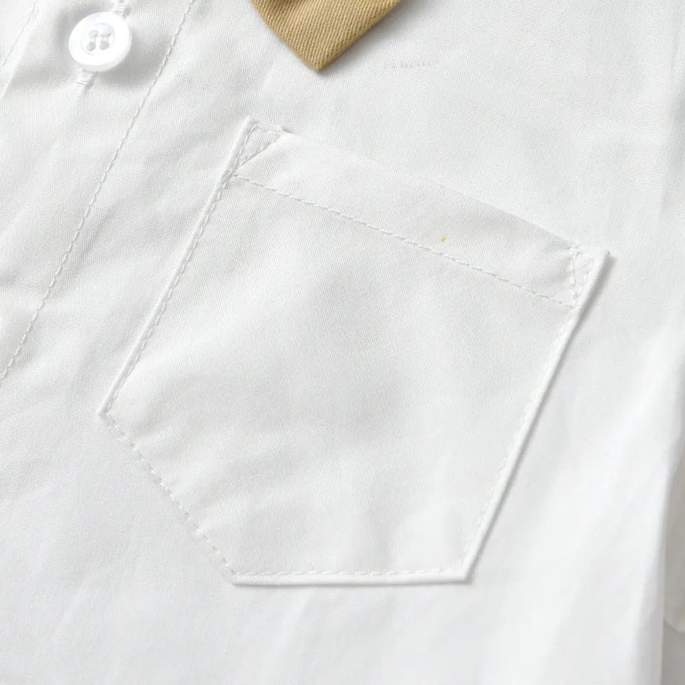Korean Style Boys One Year Old Suit White Shirt Strapper Pants — feature 19