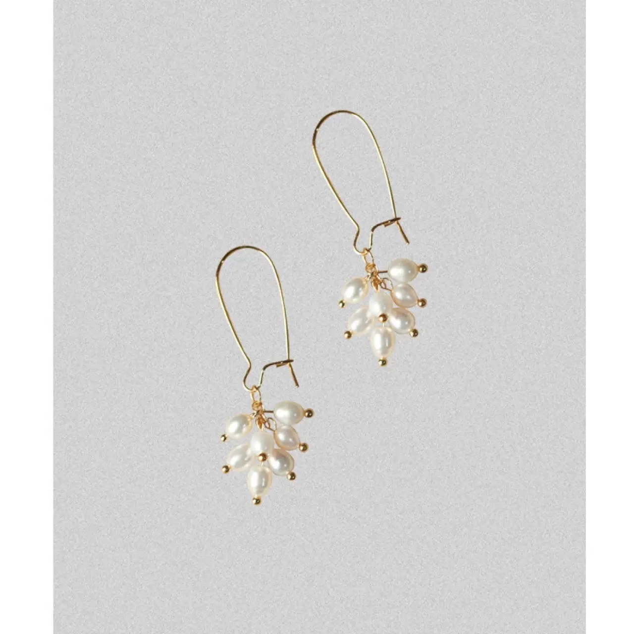 Natural Pearl Earrings with Gold Plating - Image 7