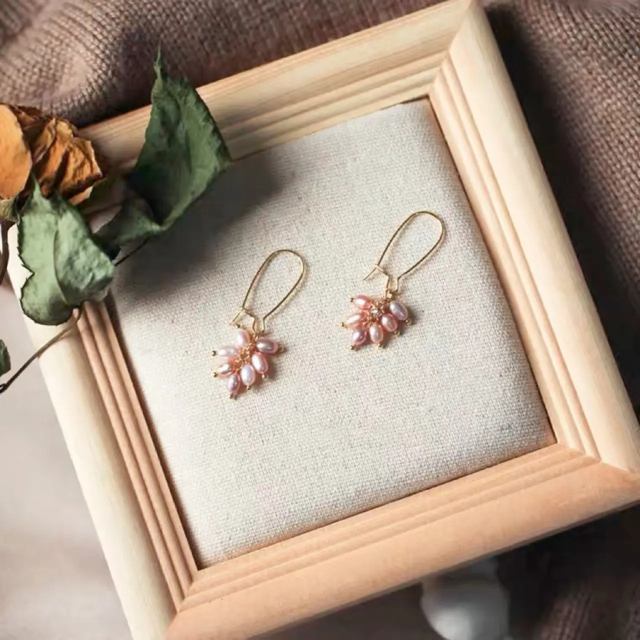 Natural Pearl Earrings with Gold Plating — feature 10