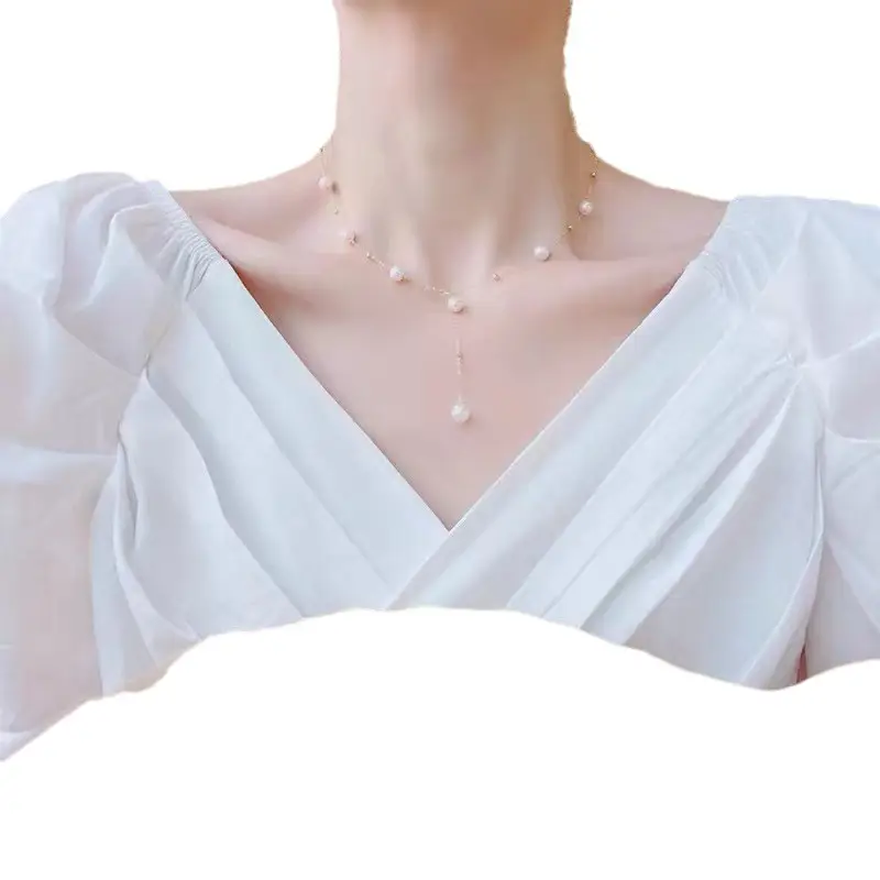 6MM Flat Star Pearl Necklace for Women - Image 7