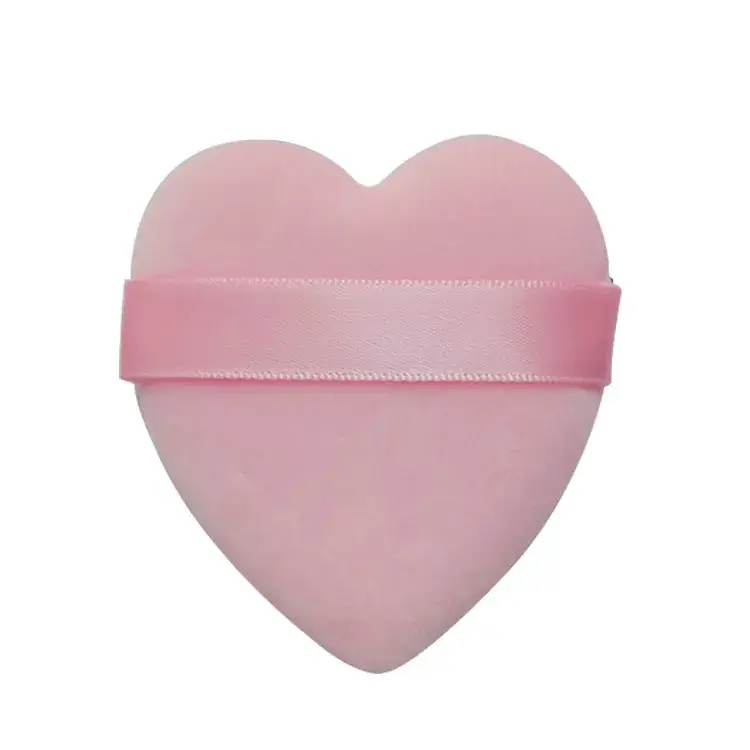 Heart Shaped Makeup Powder Puff Multi Color