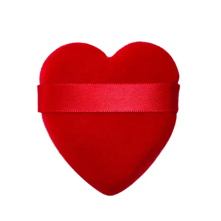 Heart Shaped Makeup Powder Puff Multi Color