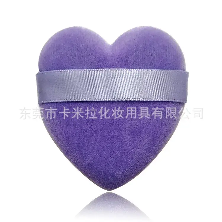 Heart Shaped Makeup Powder Puff Multi Color
