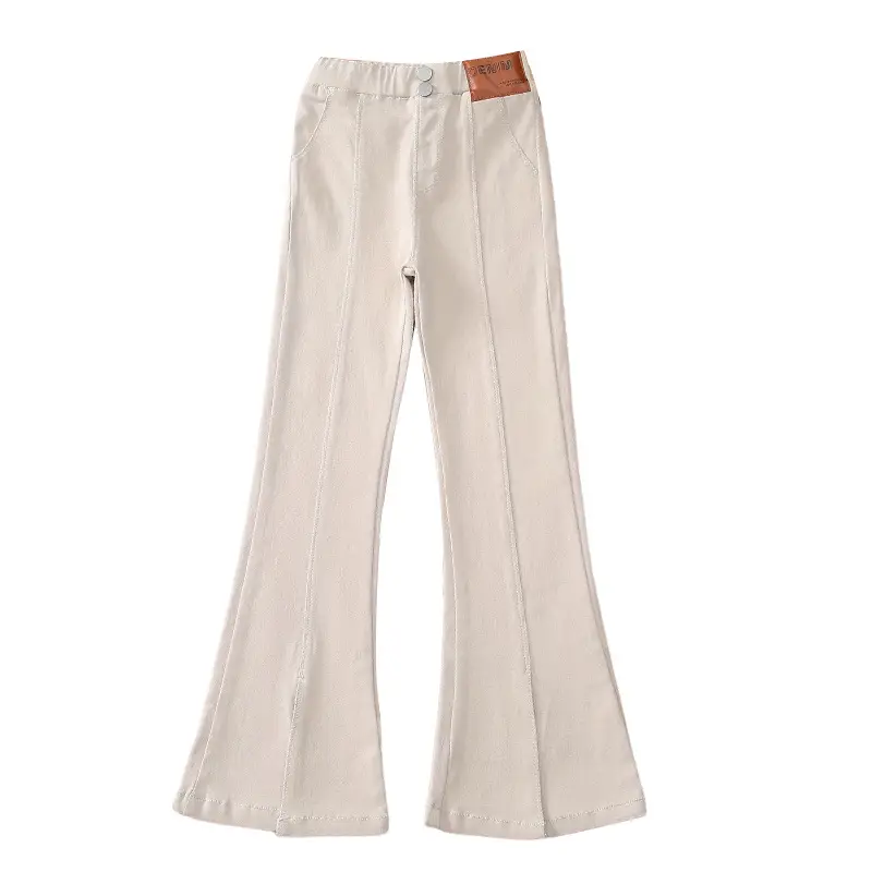 Girls Flared Pants Spring Autumn New Casual Slit Length - Image 5