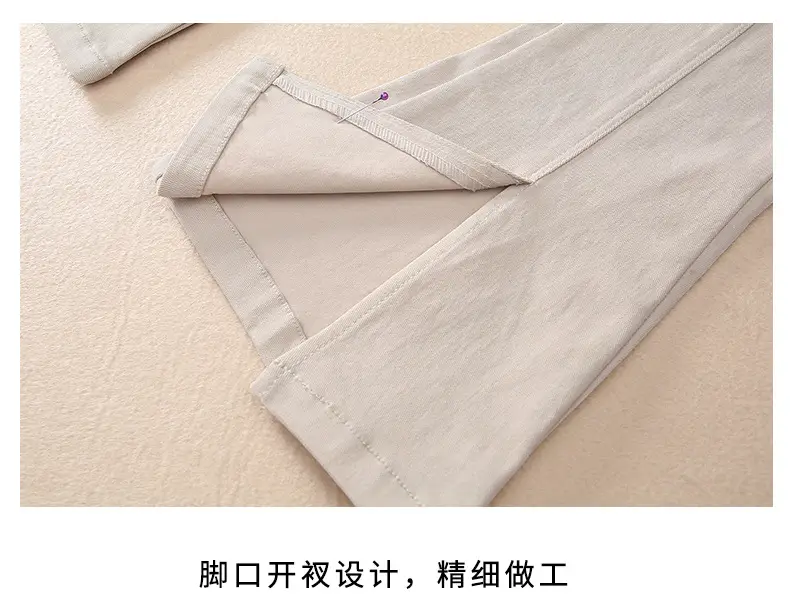 Girls Flared Pants Spring Autumn New Casual Slit Length — feature 32