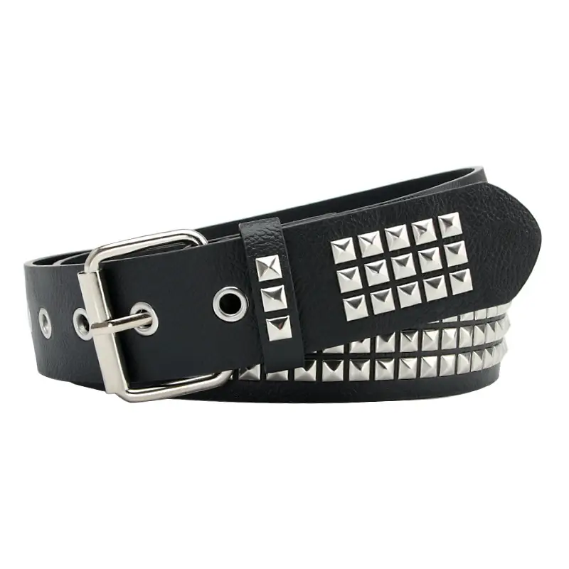 Women's Black Square Beads Belt for Men & Women - Image 6