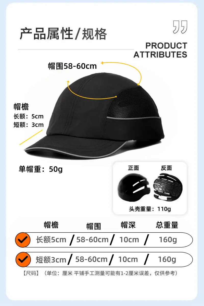 Lightweight Anti-Collision Safety Helmet with 15K N Load — feature 6