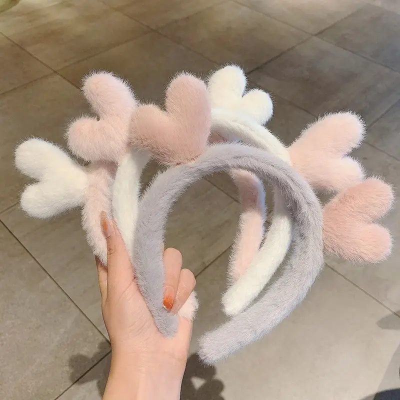 Red Plush Bear & Star Headband with Bow - Image 210
