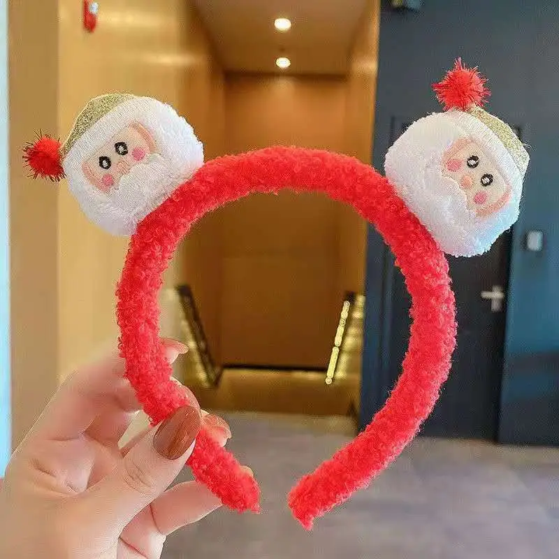 Red Plush Bear & Star Headband with Bow - Image 100