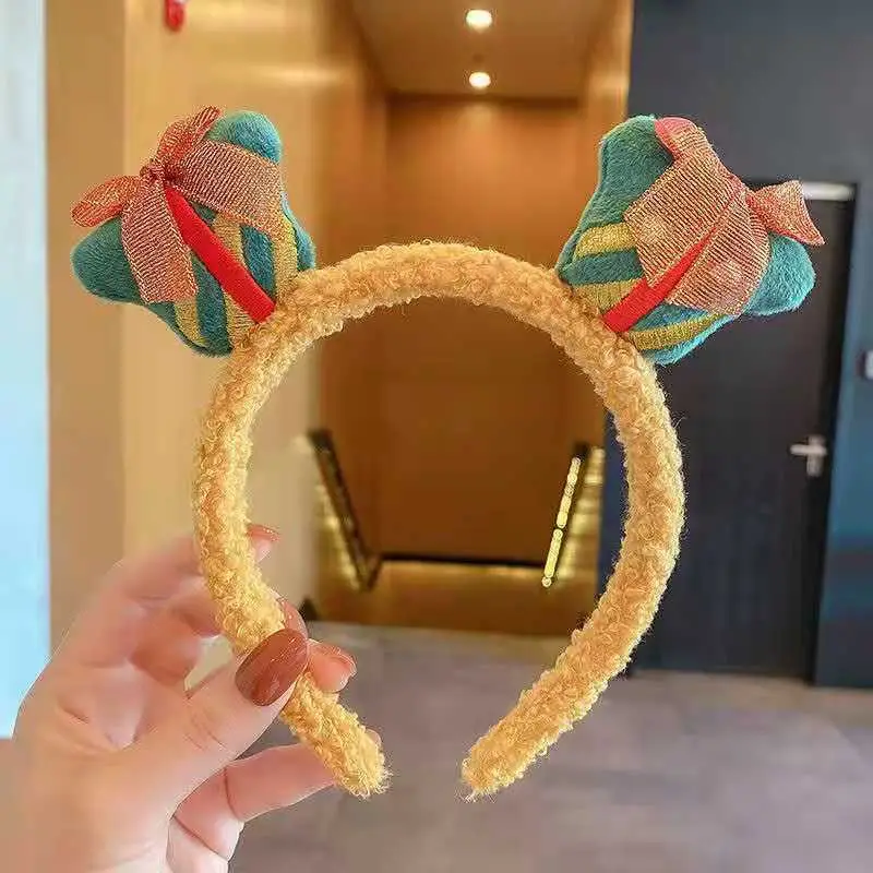 Red Plush Bear & Star Headband with Bow - Image 101