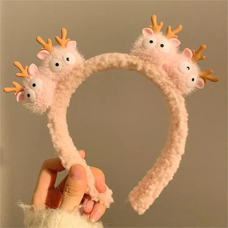 Red Plush Bear & Star Headband with Bow - Image 11