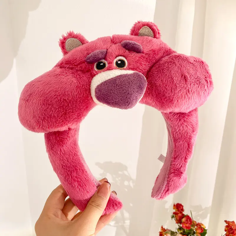 Red Plush Bear & Star Headband with Bow - Image 108