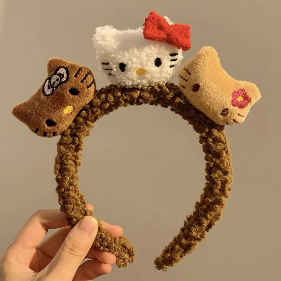 Red Plush Bear & Star Headband with Bow - Image 110