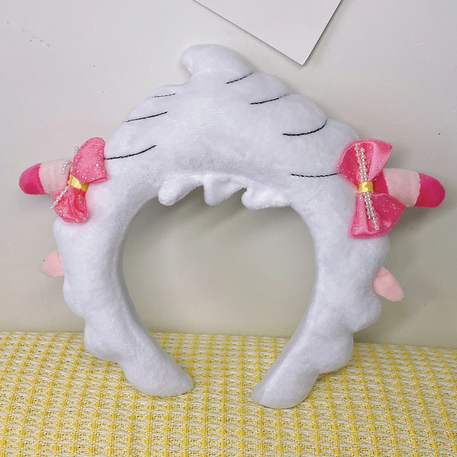 Red Plush Bear & Star Headband with Bow - Image 112