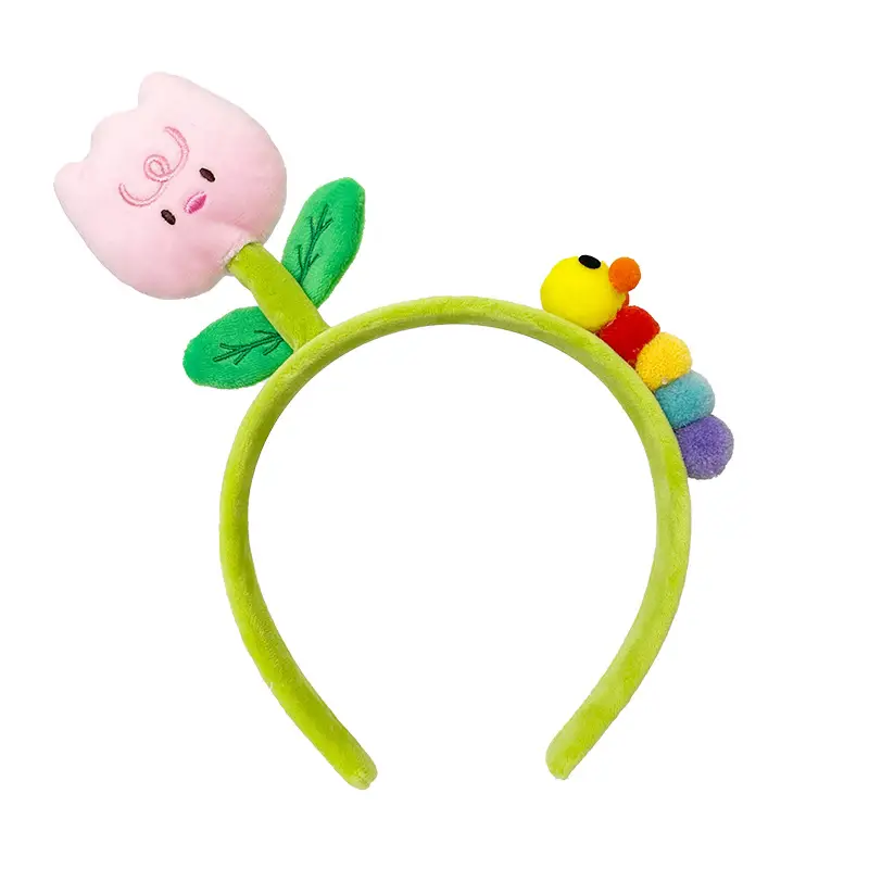 Red Plush Bear & Star Headband with Bow - Image 115