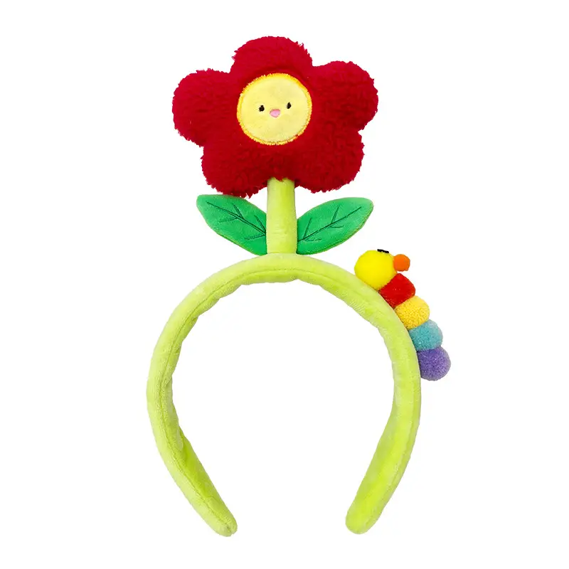 Red Plush Bear & Star Headband with Bow - Image 117