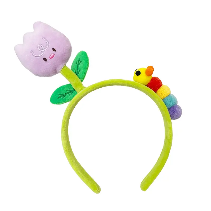 Red Plush Bear & Star Headband with Bow - Image 124