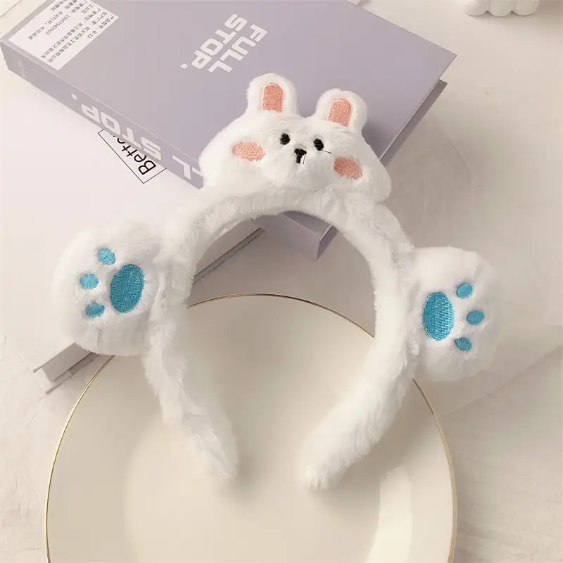Red Plush Bear & Star Headband with Bow - Image 131