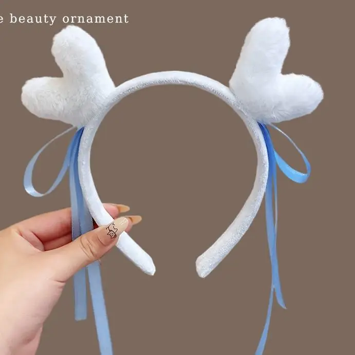 Red Plush Bear & Star Headband with Bow - Image 160