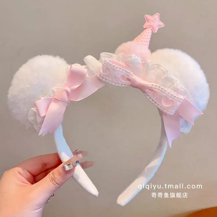 Red Plush Bear & Star Headband with Bow - Image 162