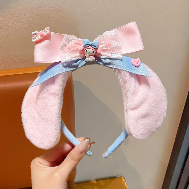 Red Plush Bear & Star Headband with Bow - Image 168