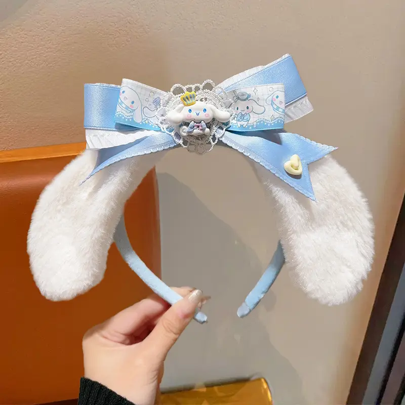 Red Plush Bear & Star Headband with Bow - Image 169