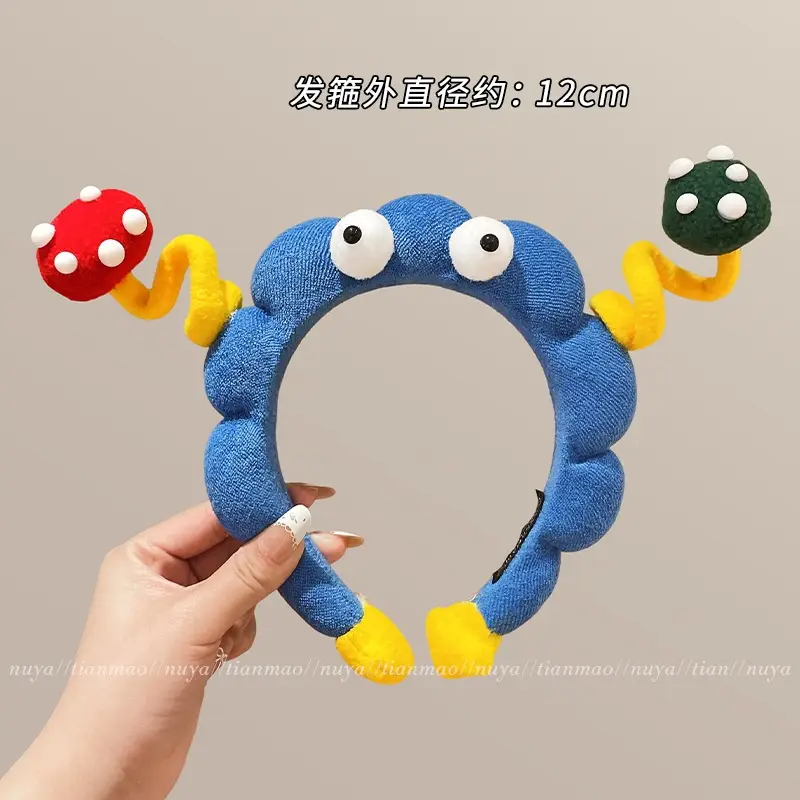 Red Plush Bear & Star Headband with Bow - Image 171