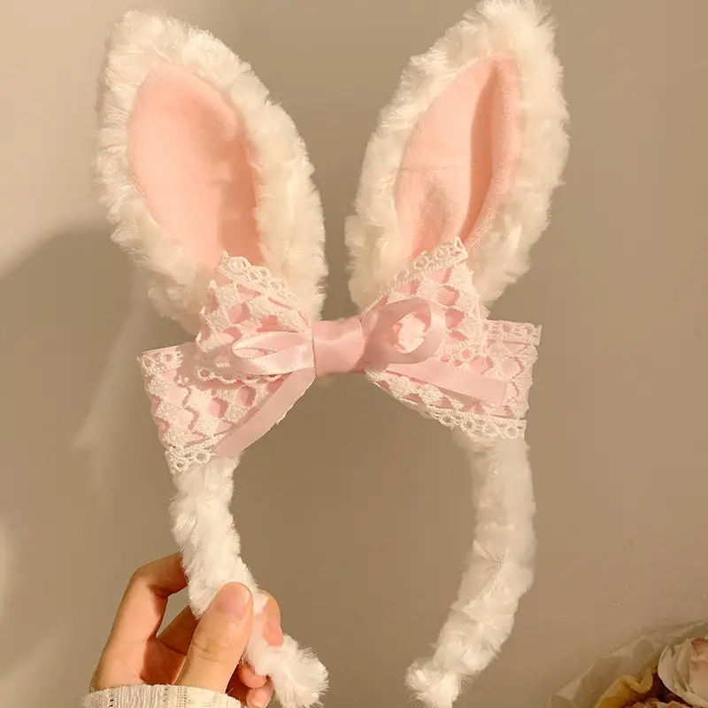 Red Plush Bear & Star Headband with Bow - Image 173