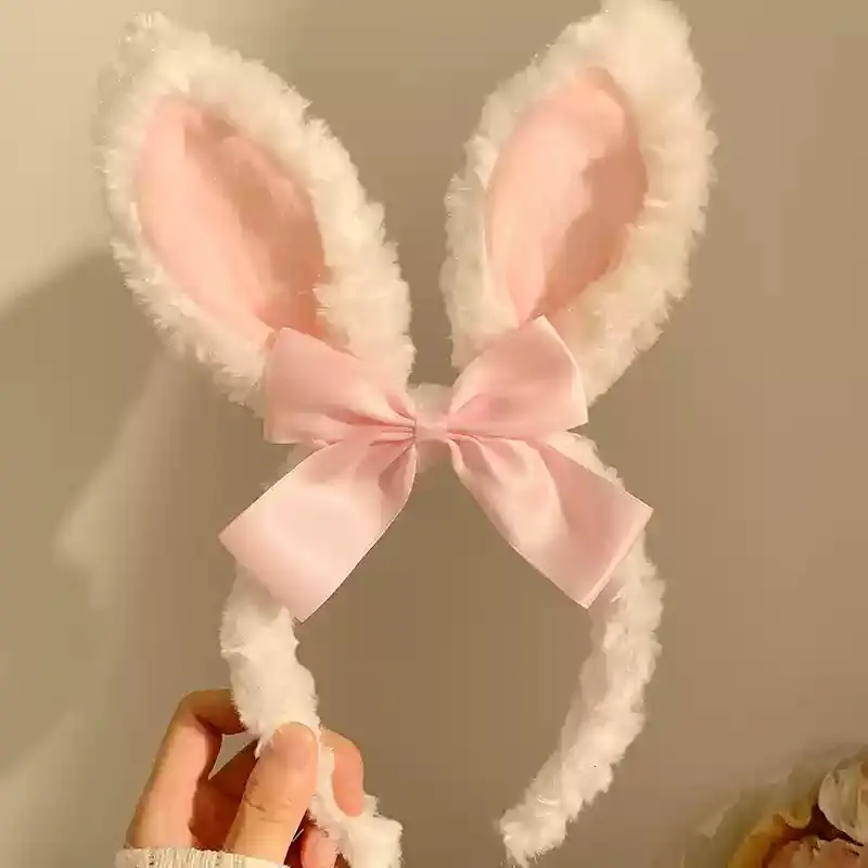 Red Plush Bear & Star Headband with Bow - Image 175