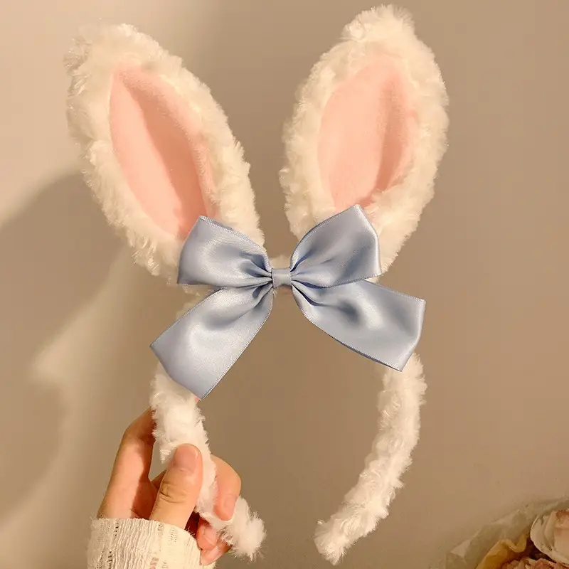 Red Plush Bear & Star Headband with Bow - Image 176