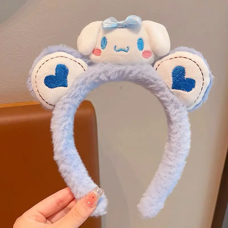 Red Plush Bear & Star Headband with Bow - Image 182