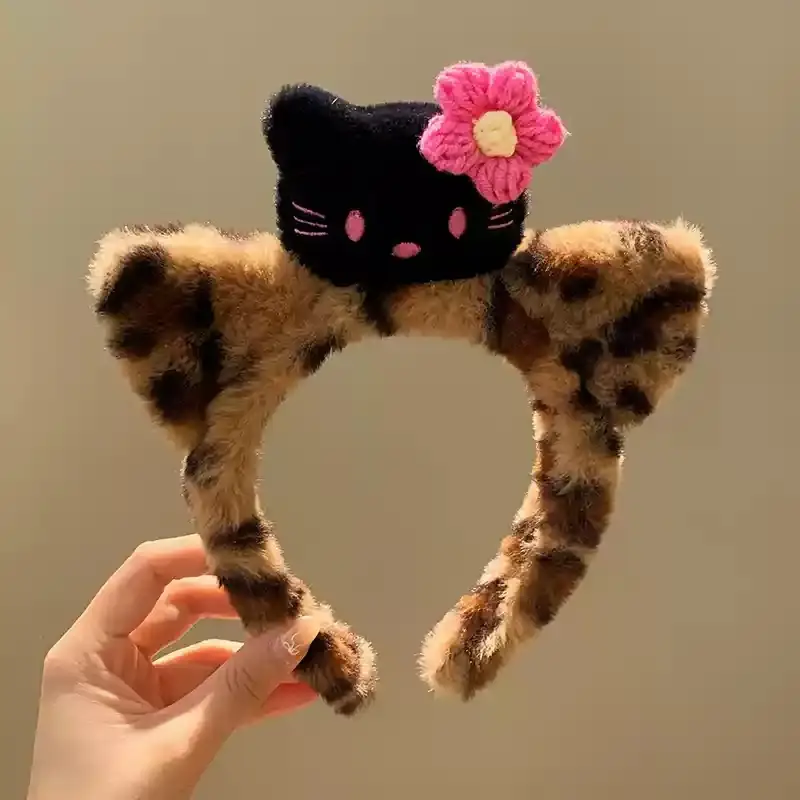 Red Plush Bear & Star Headband with Bow - Image 184