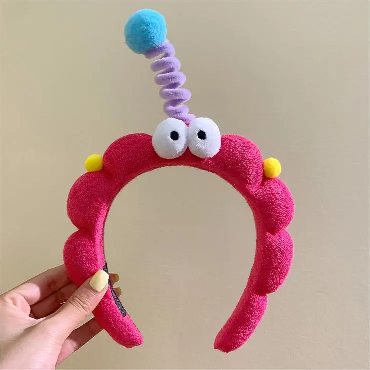 Red Plush Bear & Star Headband with Bow - Image 189