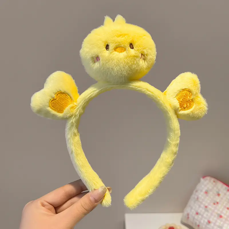 Red Plush Bear & Star Headband with Bow - Image 201